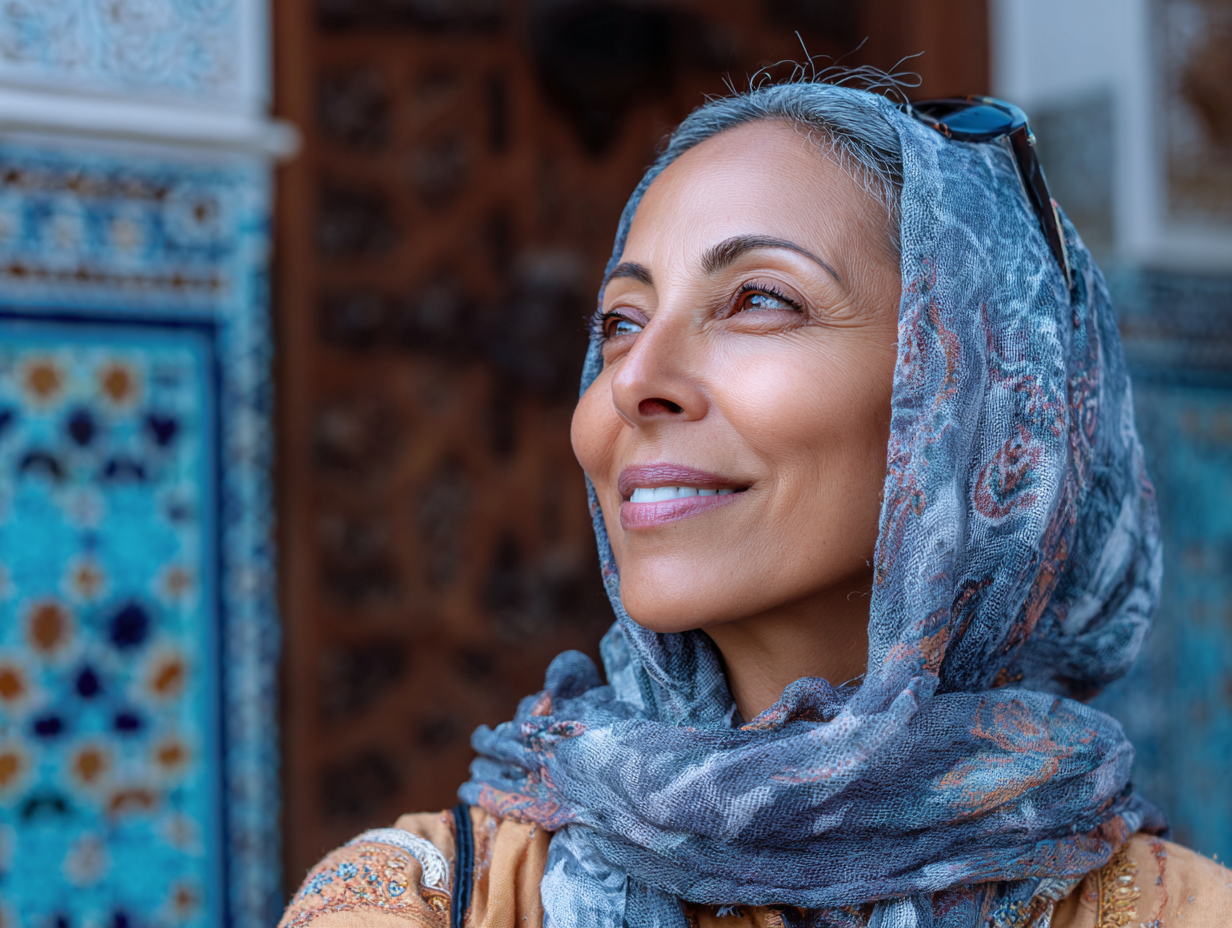 Arab woman in nature